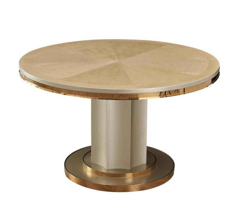 JVmoebel Esstisch, Runder Tisch Edelstahl Konferenztisch Küchentisch Tische