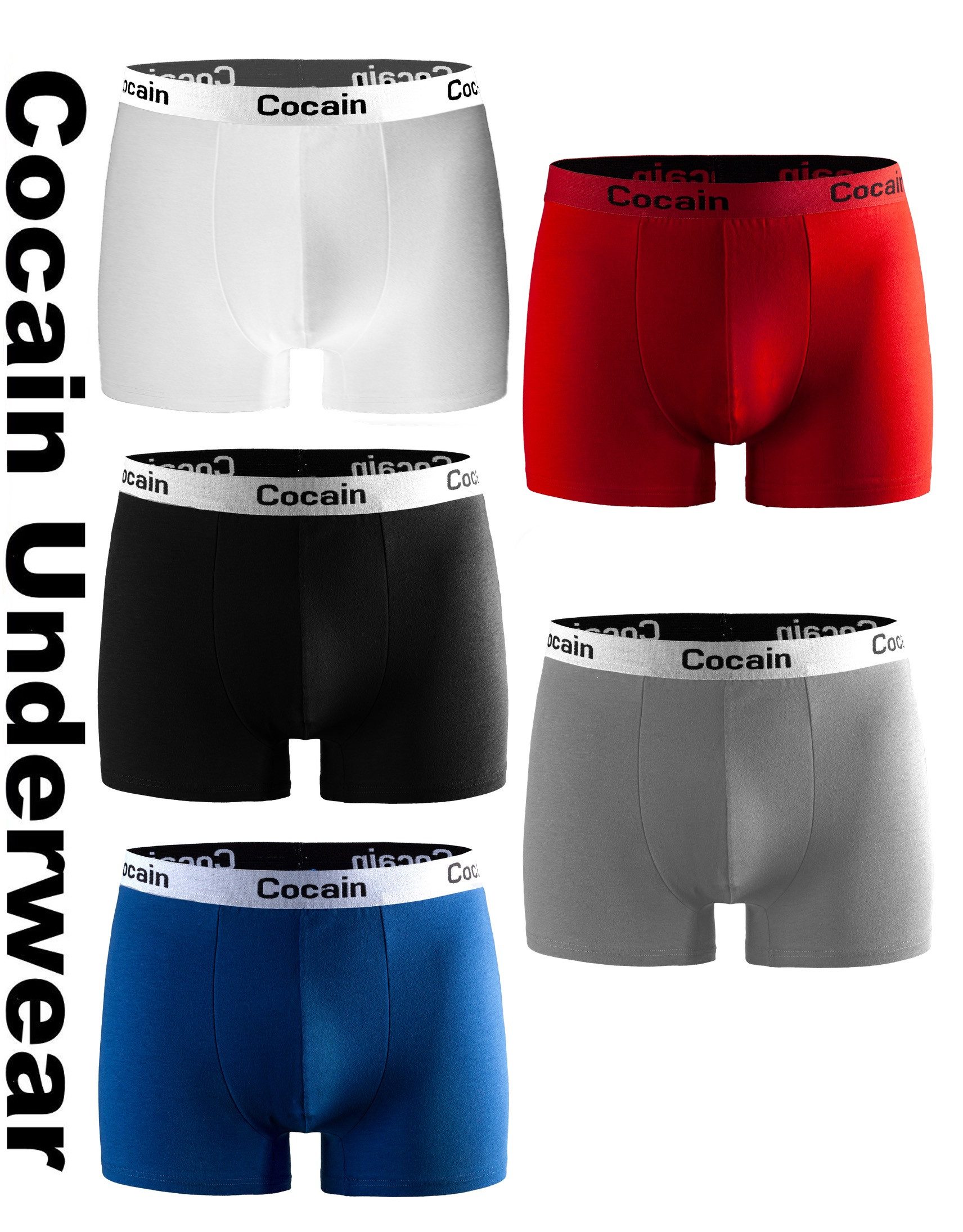 Cocain underwear Boxershorts 5 Bunte Herren günstig online kaufen