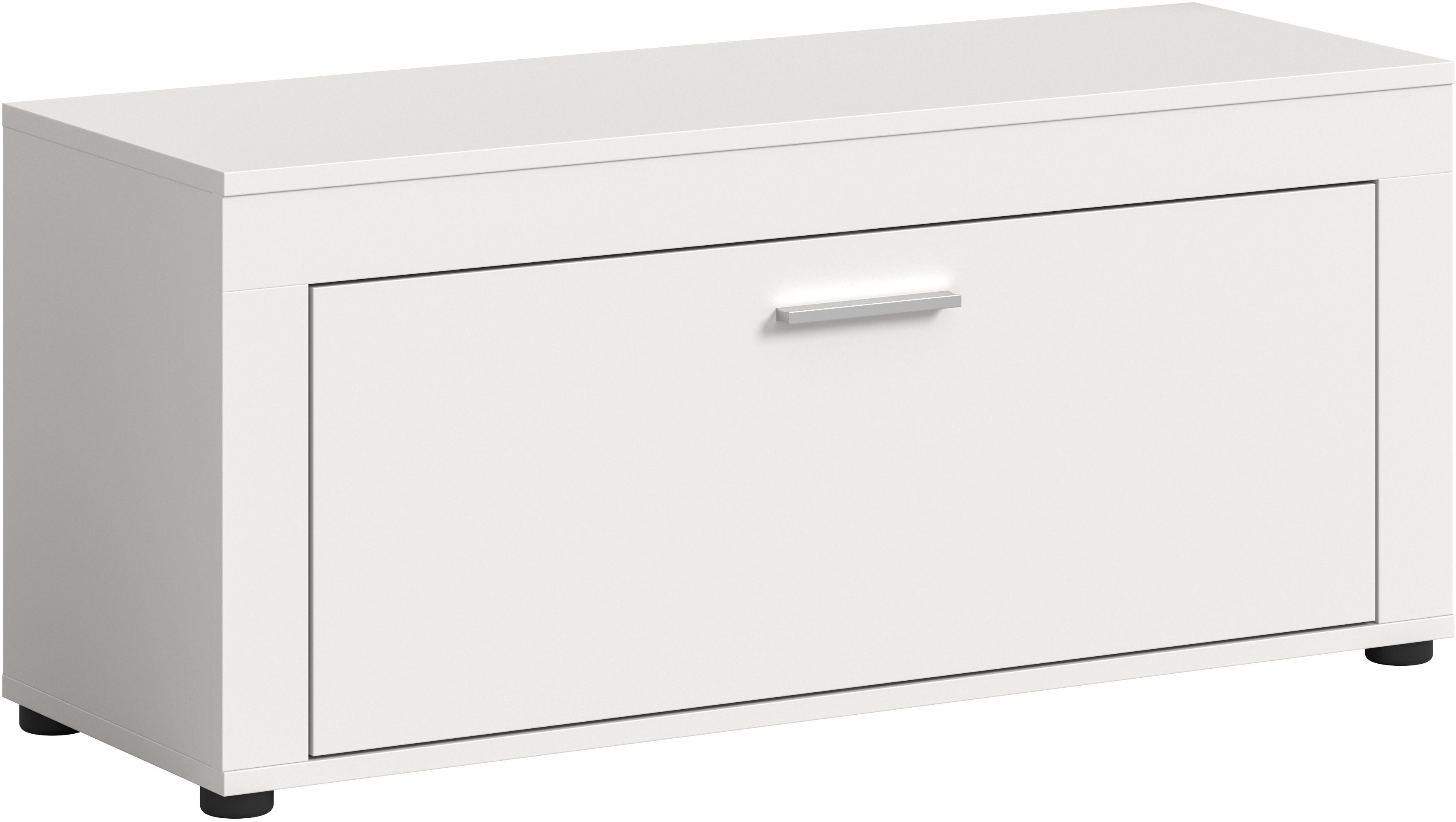 Home affaire Sitzbank AOSTA, TOPSELLER!, Breite 100cm, 1 Klappe, 2 Fächer, viel Stauraum (1-St., in verschiedenen Farbausführungen erhältlich, individuell kombinierbar), Garderobenbank, Flurbank, Bank, Dielenbank, Schuhbank, Garderobe