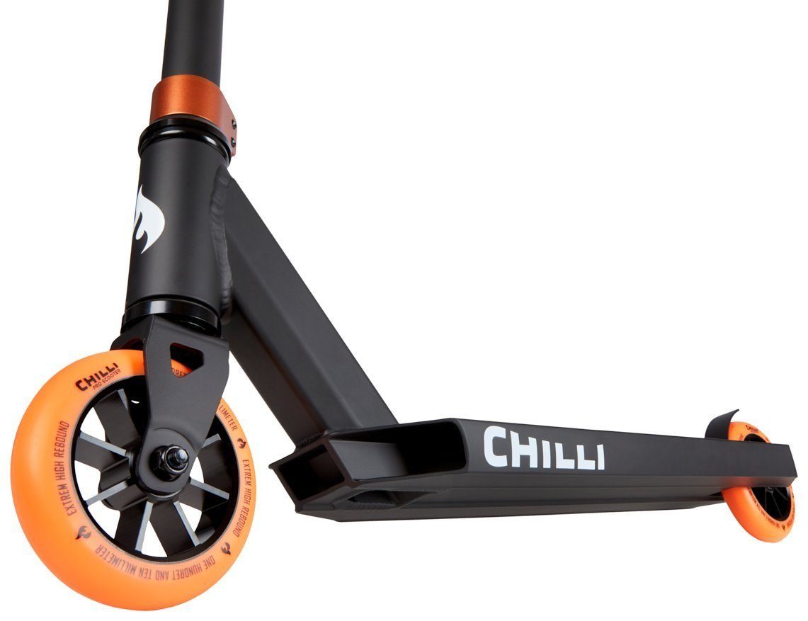 Stunt-scooter Chilli Base Chilli (506) / H=82cm Stuntscooter Pro schwarz orange orange