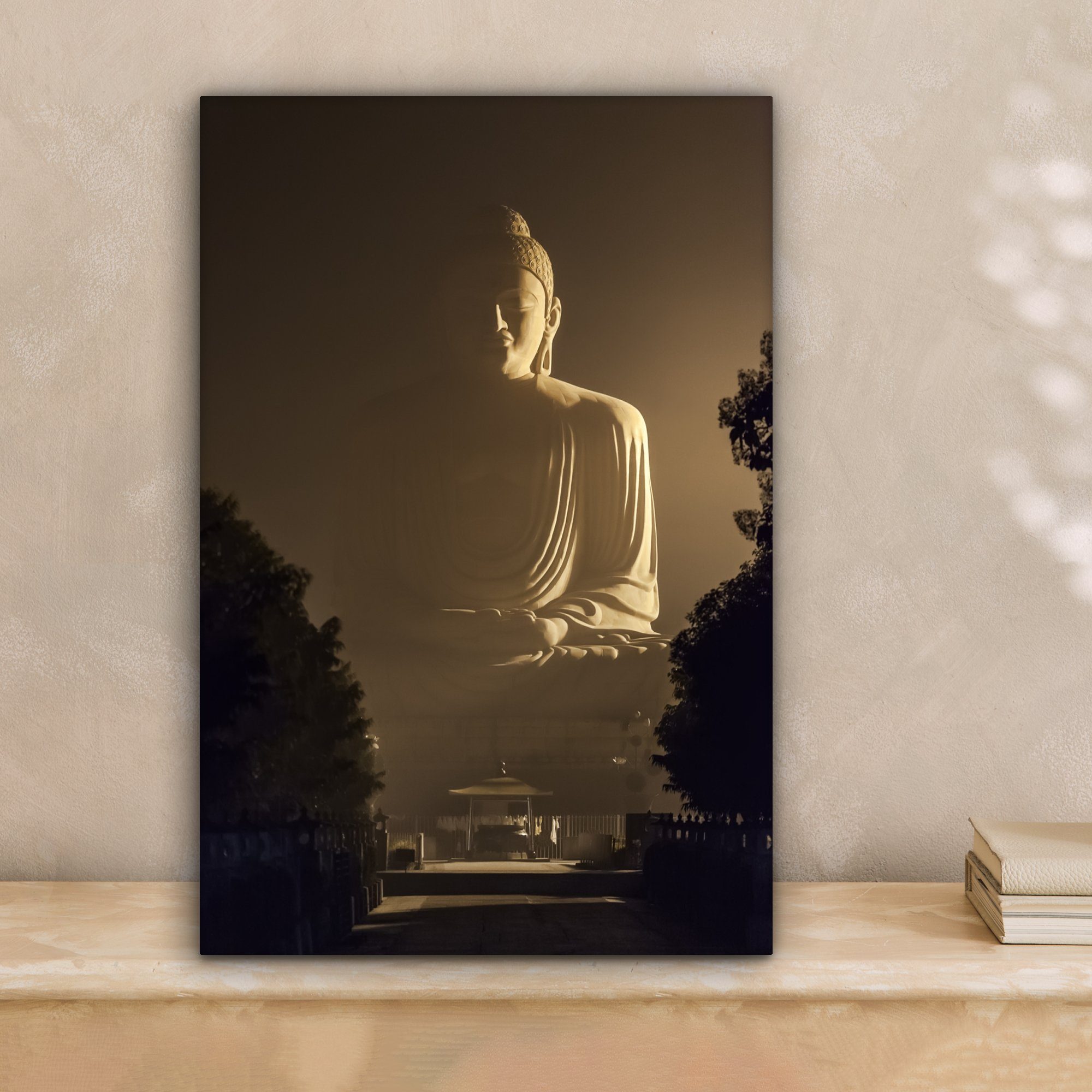 OneMillionCanvasses® Leinwandbild Buddha - Schatten - günstig online kaufen
