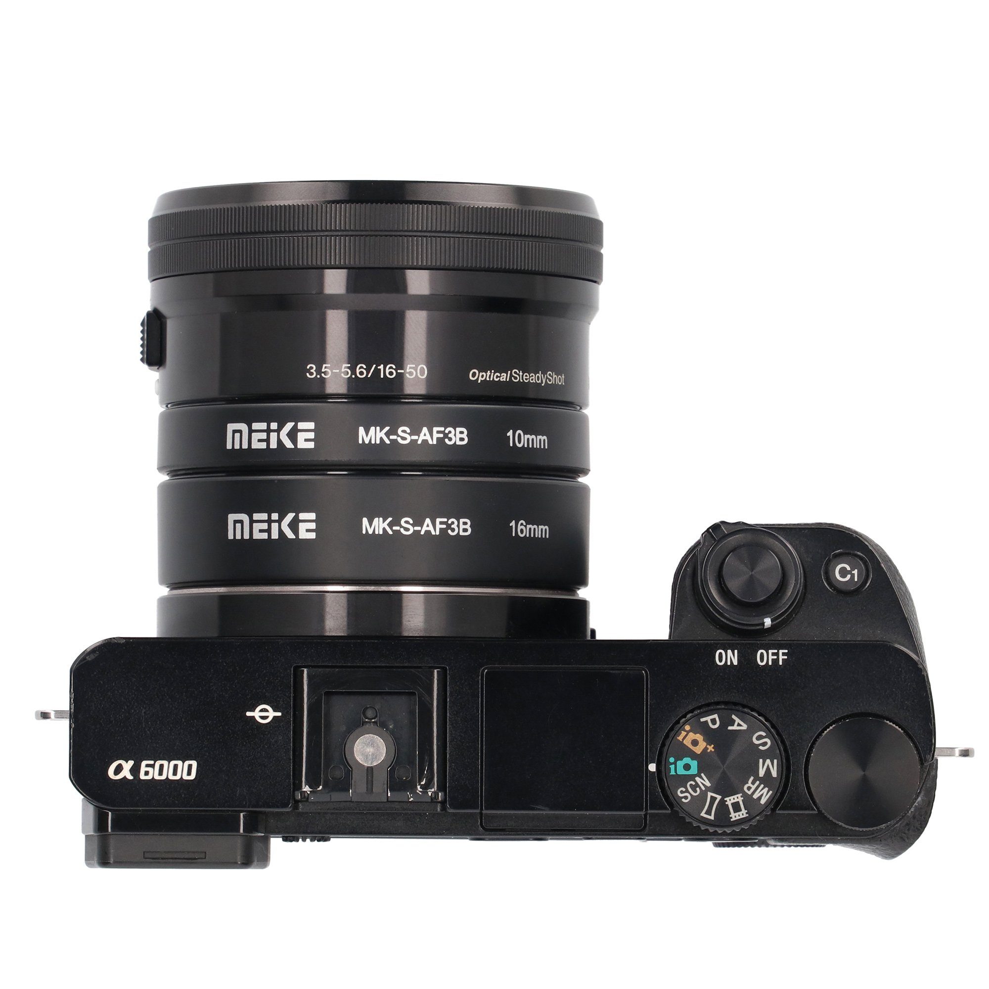 Meike Automatik Systemkameras Zwischenringe Sony Makro MK-S-AF3B Makroobjektiv für E-Mount