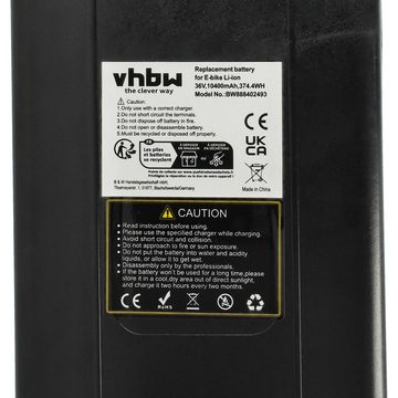 vhbw Ersatz für Ansmann KL36S92B-082 für E-Bike Akku Li-Ion 10400 mAh (36 V)