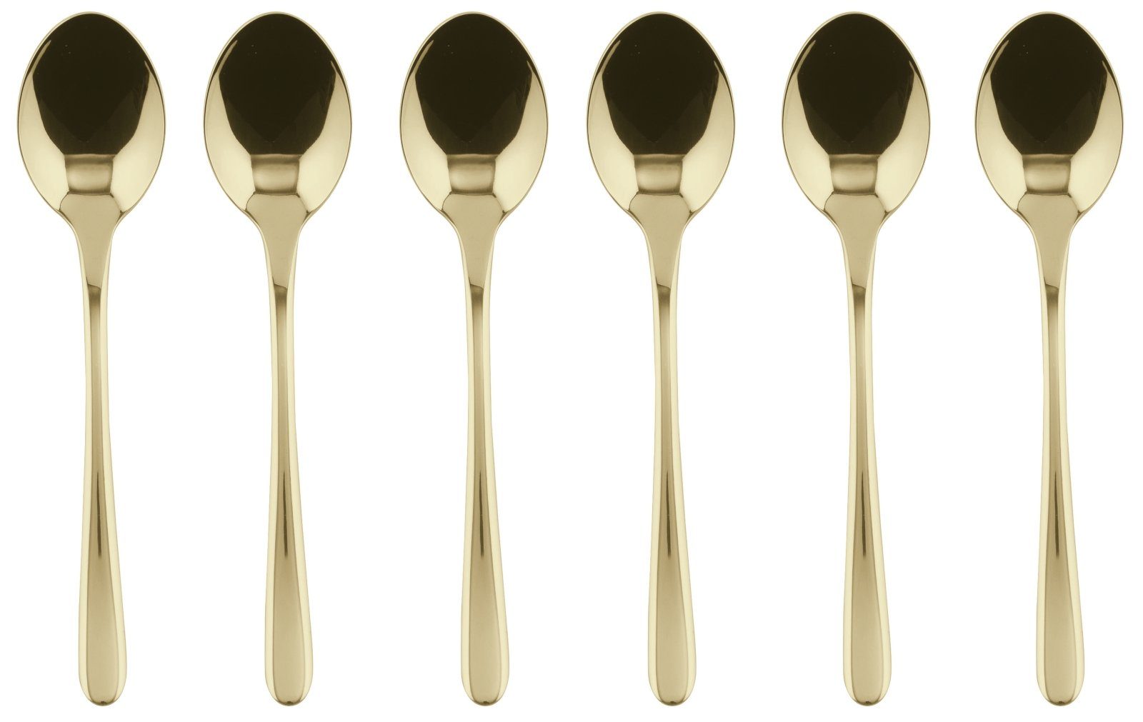 sambonet Besteck-Set Taste Edelstahl/PVD champagner Set 6 Mokkalöffel, Edelstahl rostfrei, Besteck-Sets