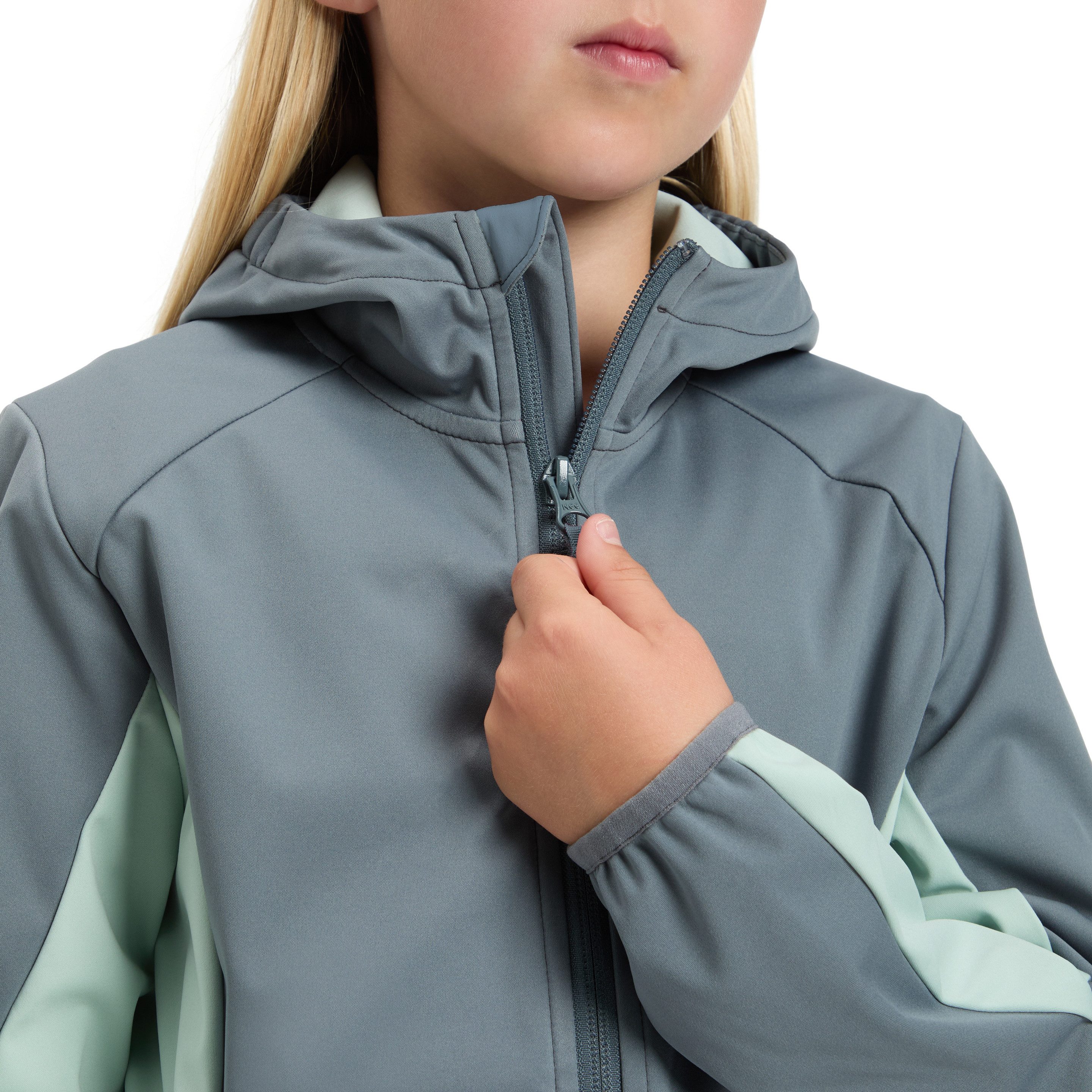 McKINLEY Outdoorjacke DA.-UNTERJACKE ABE LT G sportlich, aus Polyester, mit Kapuze, hüftbedeckend, für Kinder – Bild 2 von 5