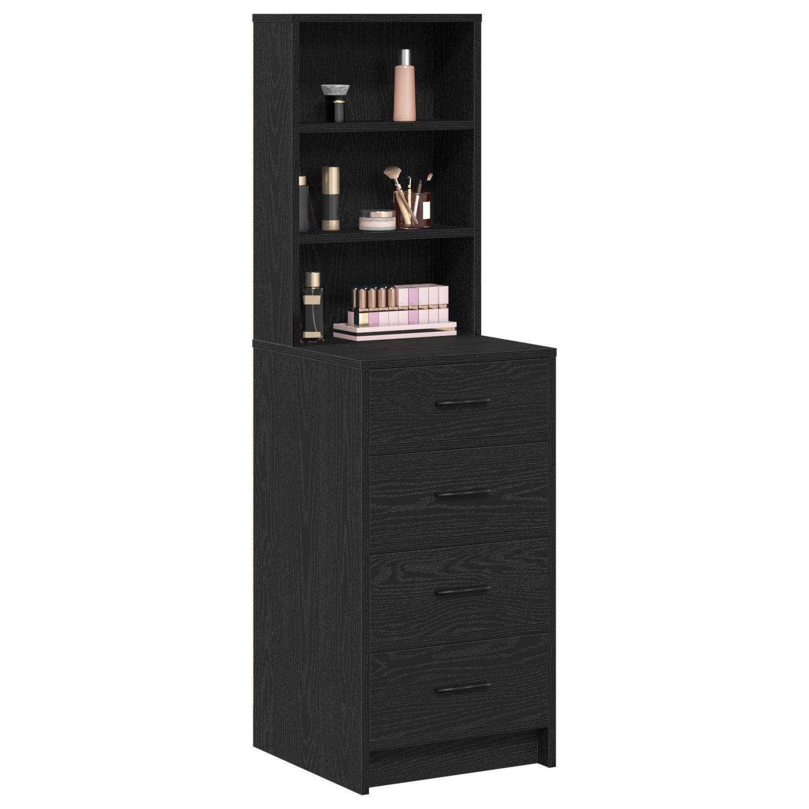 vidaXL Highboard Highboard Schwarz Eiche 40x41x135 günstig online kaufen