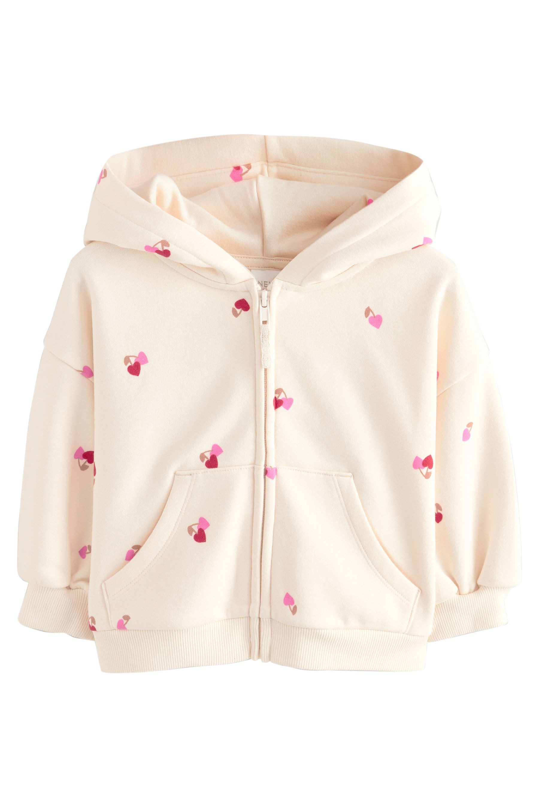 Kapuzenpullover Jacke mit durchgängigem Reißverschluss