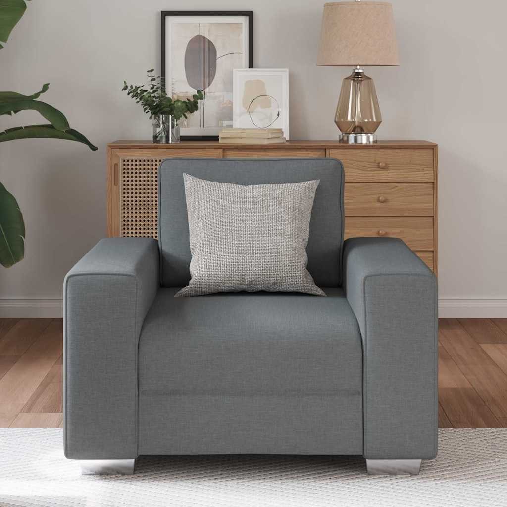 vidaXL Sofa Sofa mit Kissen Dunkelgrau günstig online kaufen