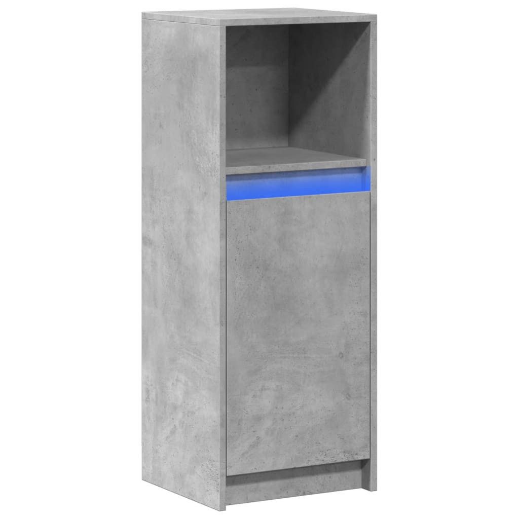vidaXL Sideboard LED-Sideboard Betongrau 38x34x100 cm günstig online kaufen