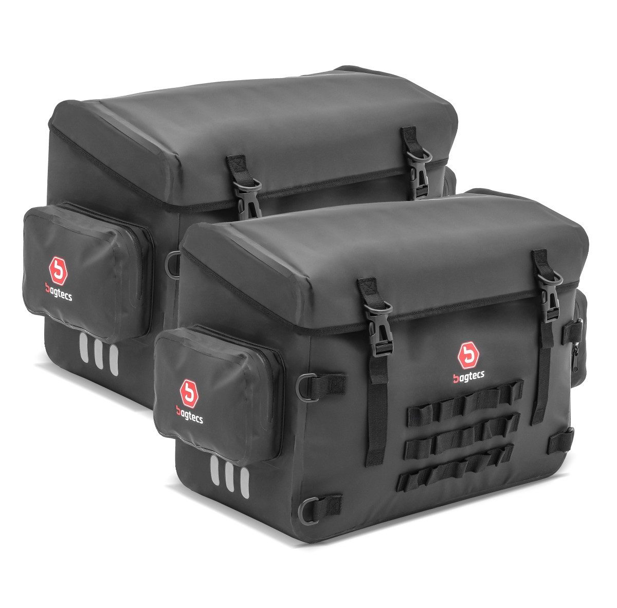 Bagtecs Reisetasche 2x PVC Seitenkoffern + Kofferträger für Honda Africa Twin 1100 20-21 B