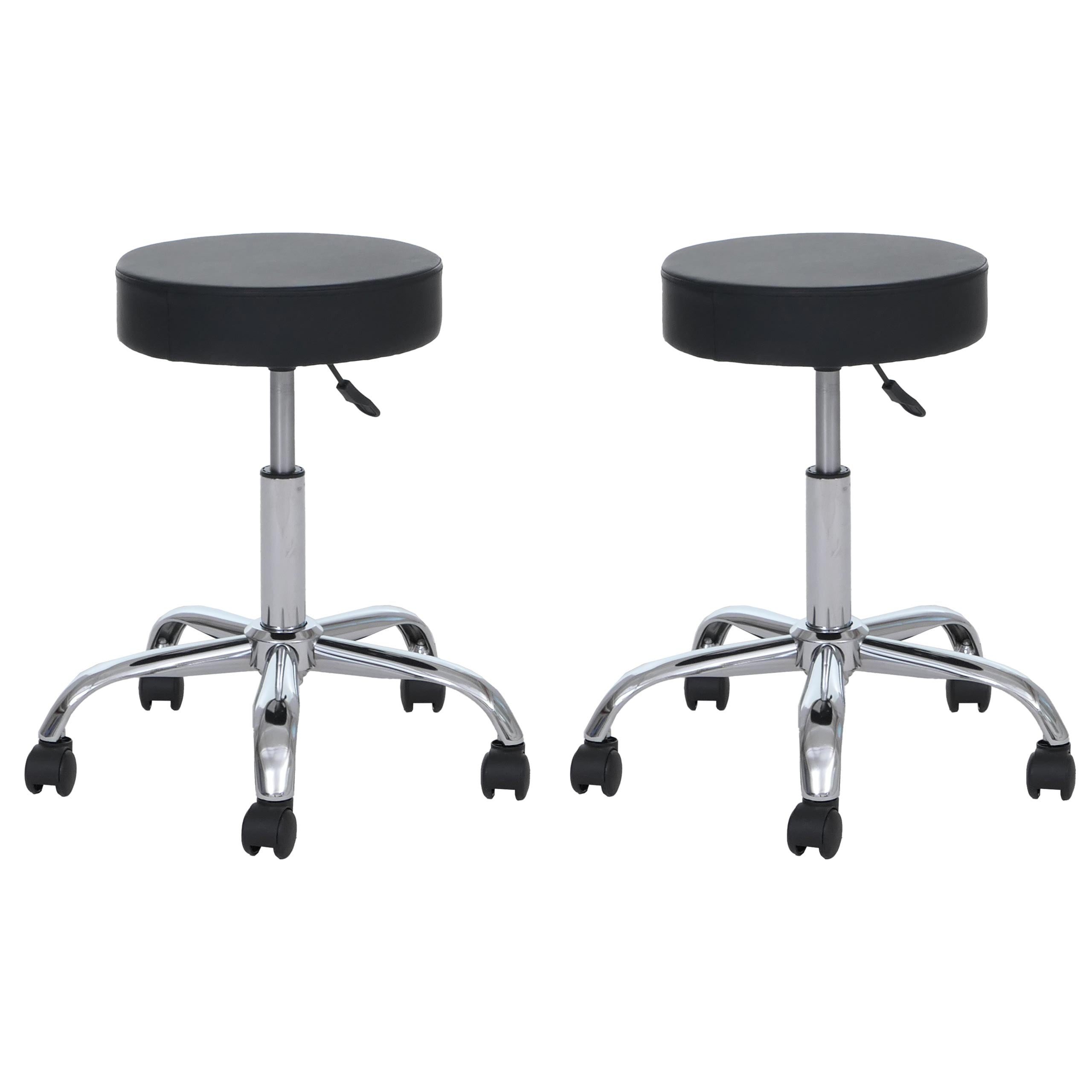 MCW Arbeitshocker MCW-E47 (2 St), 360° frei drehbar, Stufenlos höhenverstellbar, Gepolsterte Sitzfläche
