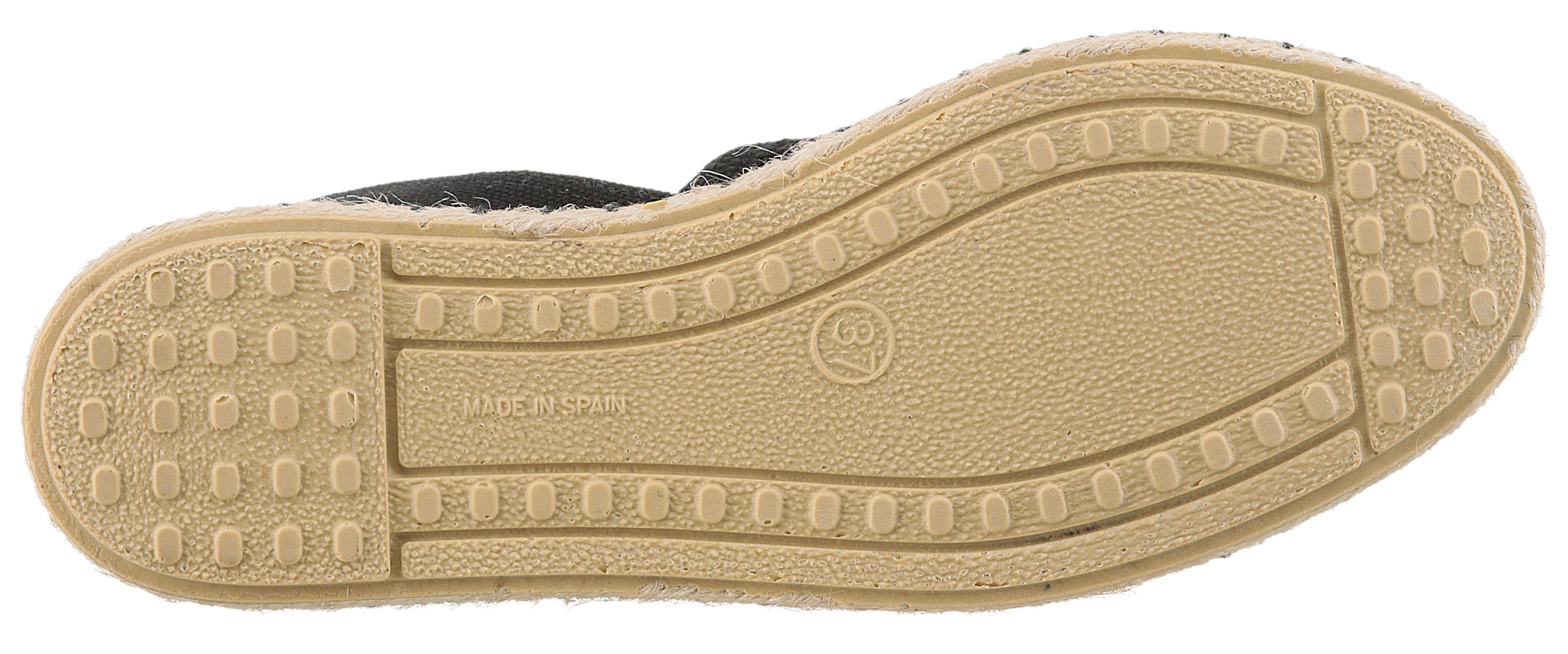 VERBENAS Carmen Crochet-Lino Paris Espadrille, Slipper, Sommerschuh, Strandschuh im Häkel-Look