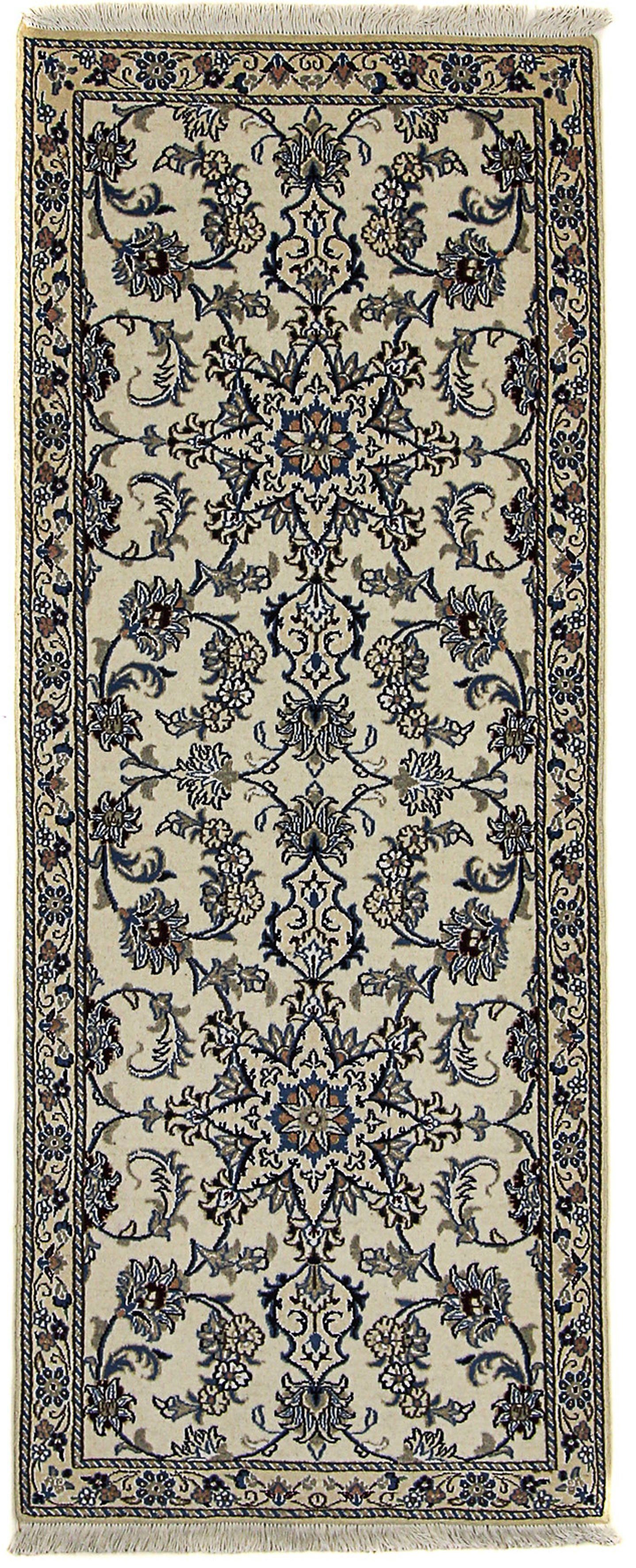 Orientteppich Perser - Nain - 198 Royal Wohnzimmer, mit mm, - Einzelstück morgenland, beige, cm Handgeknüpft, - Zertifikat Höhe: 10 x 80 rechteckig