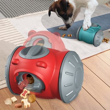 Rutaqian Tier-Intelligenzspielzeug Rolling Feeder Hundespielzeug, langsamer Futterspender, interaktives Hundespielzeug, für kleine, mittelgroße und große Hunde