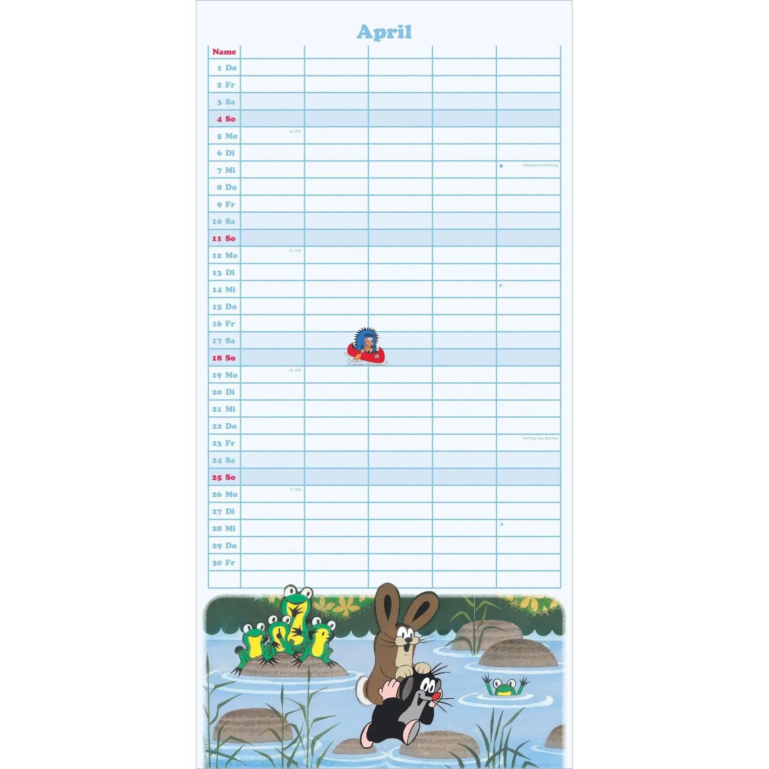 Wandkalender Der kleine Maulwurf 2027