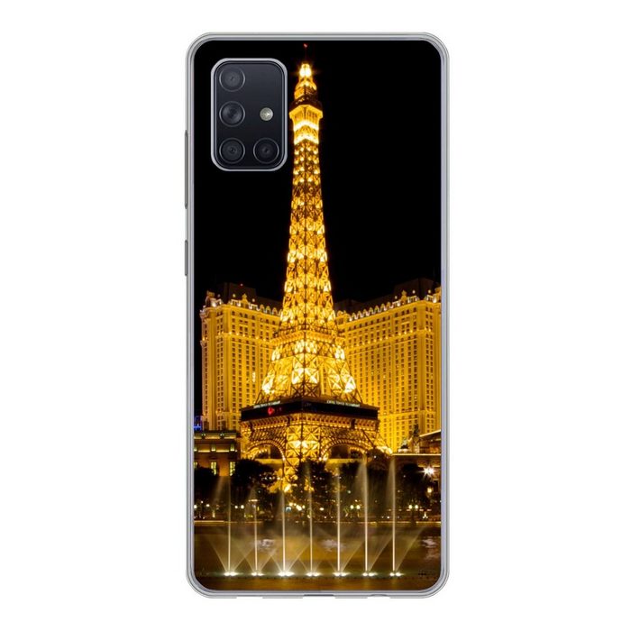 MuchoWow Handyhülle Strip - Las Vegas - Nacht Phone Case Handyhülle Samsung Galaxy A71 Silikon Schutzhülle