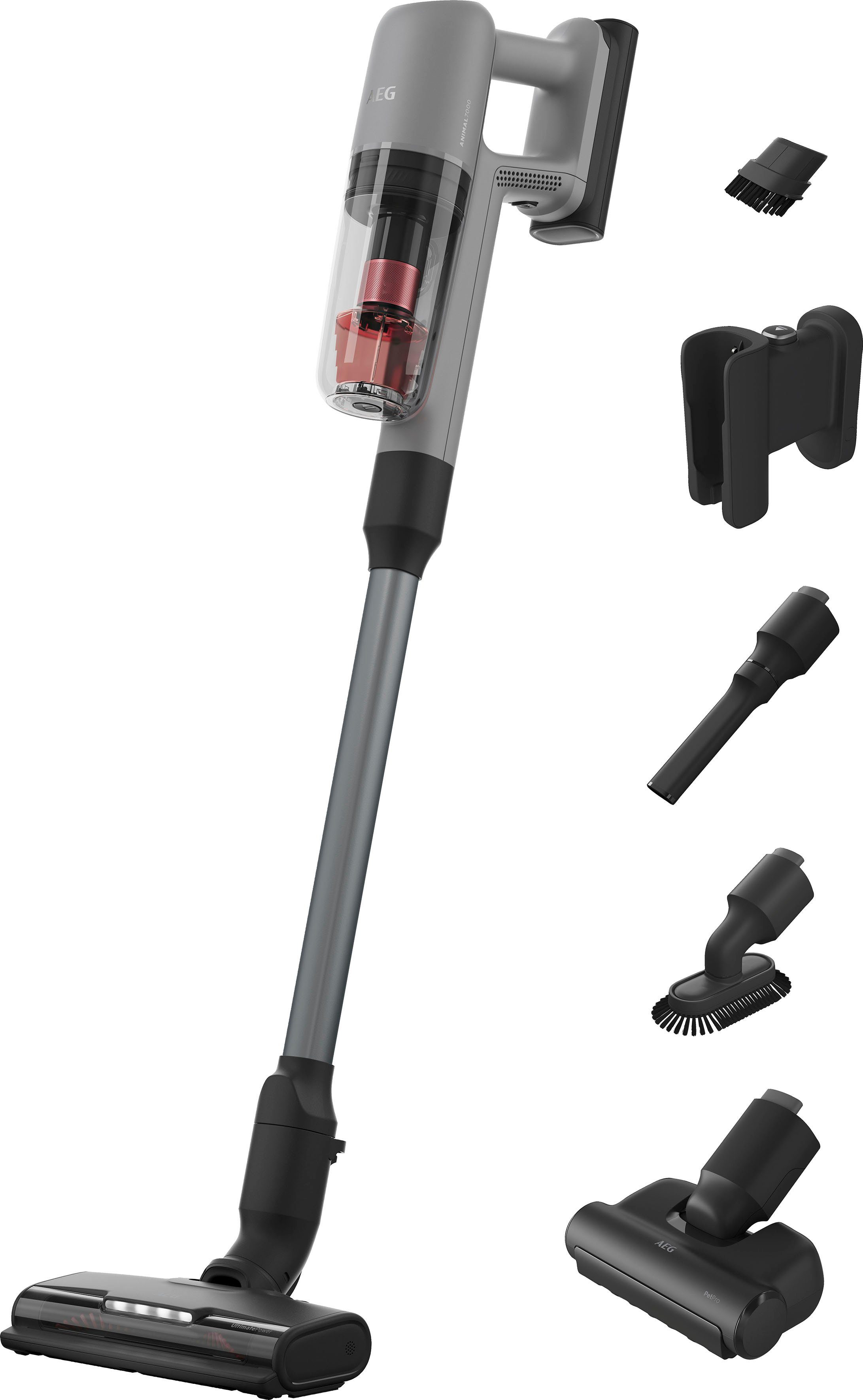 AEG Akku-Handstaubsauger ANIMAL 7000 (AP71AB14UG), 550 W, beutellos, extrem leicht 2,2 kg, 60 % Recyclingmaterial, bis zu 50 Min. Laufzeit