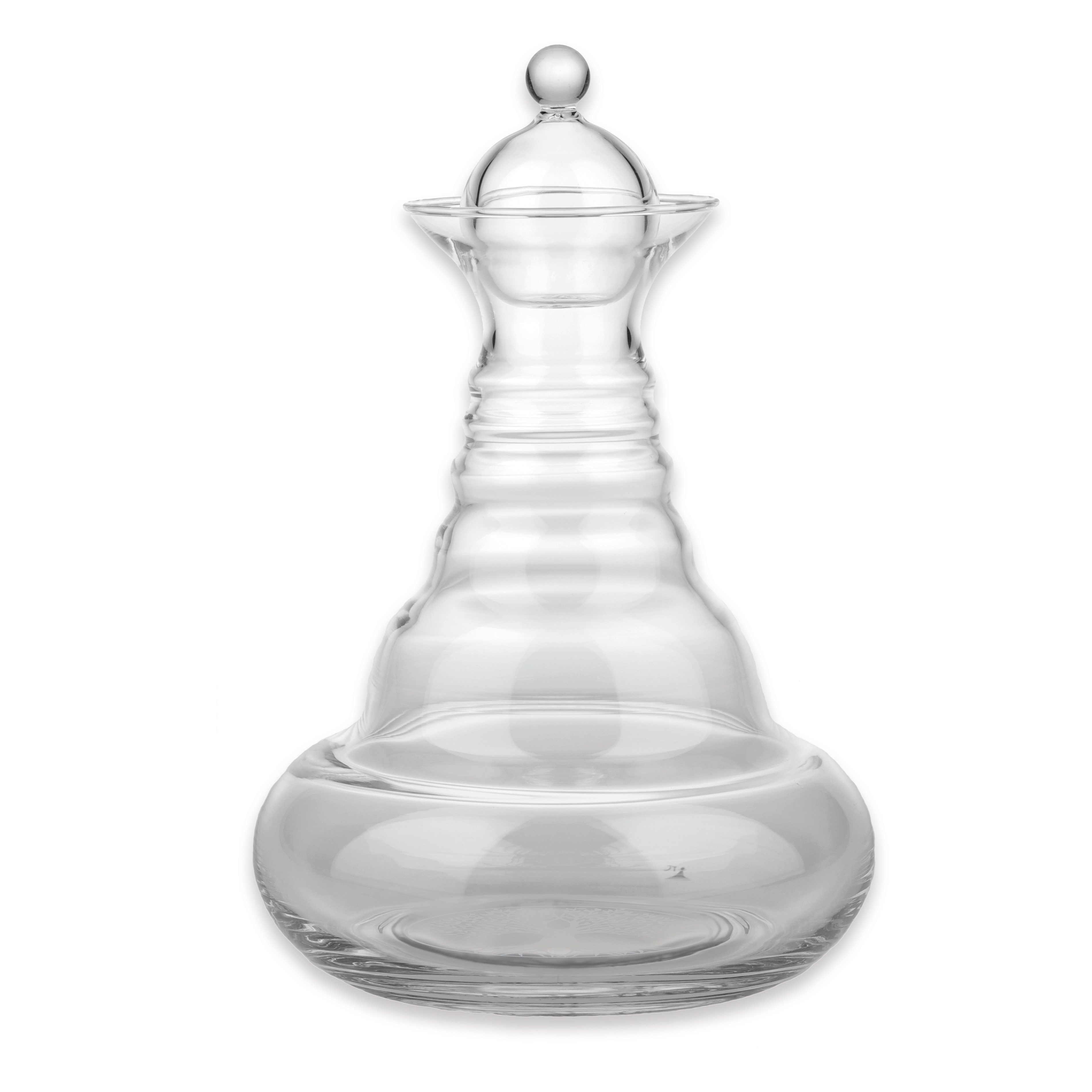 Natures-Design Wasserkaraffe Alladin Lebensbaum Lasurgravur 1,3l, Bleifreies Glass