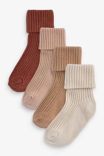 Next Kurzsocken Baby Socken mit Rolltop-Rand, 4er-Pack (4-Paar)