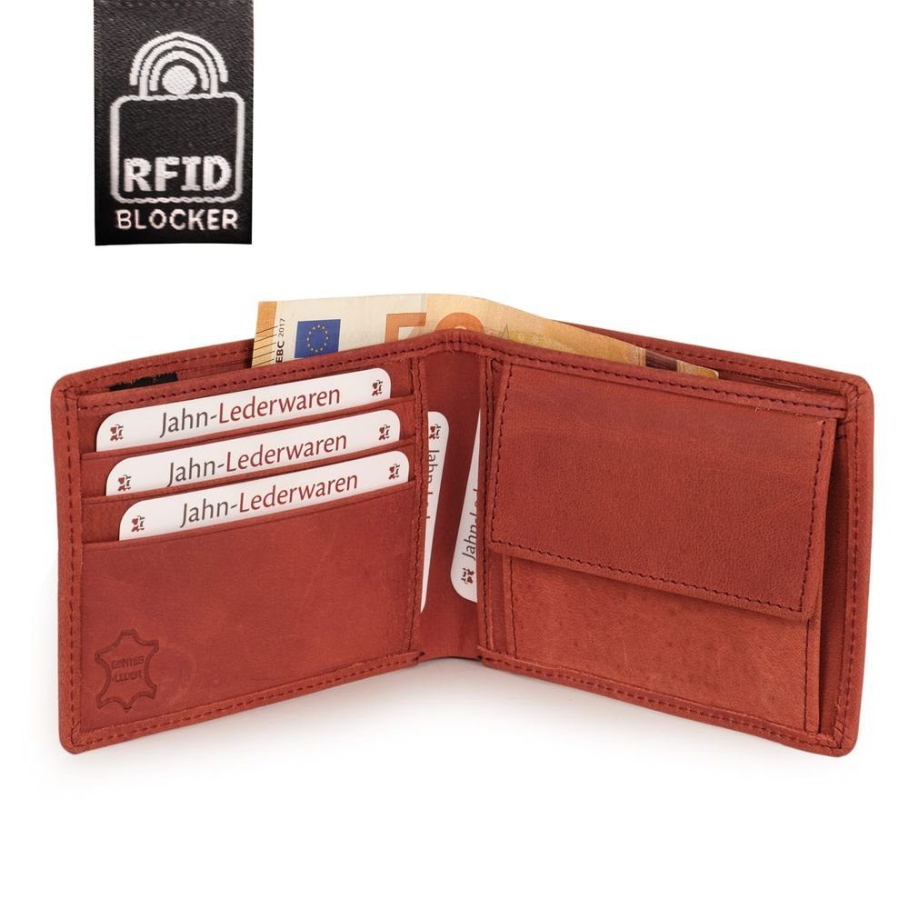 Rost-Rot, Portemonnaie, Rost / Herren-Geldbörse RFID Hamosons Rot Hamosons Geldbörse 108 Leder,