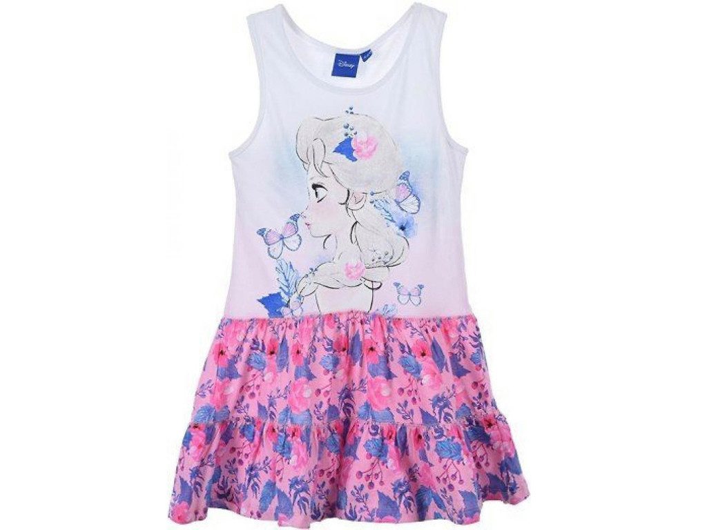 Disney Frozen Sommerkleid Kleid Kinderkleid Die Eiskönigin Anna und Elsa
