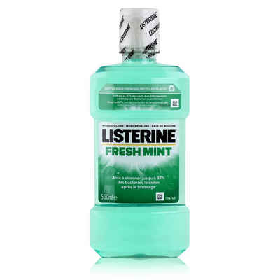 Listerine Mundspülung, Listerine Fresh Mint 500ml - Für die tägliche Mundspülung (1er Pack)