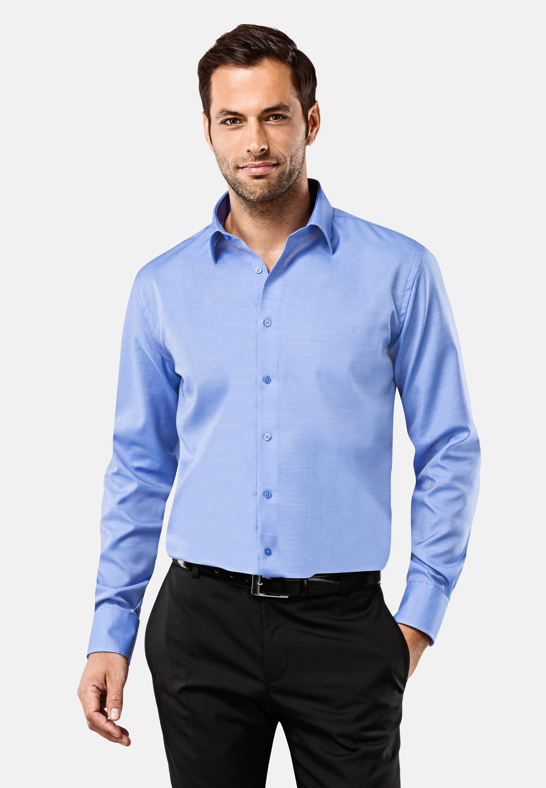 Vincenzo Boretti Businesshemd gerader Schnitt bügelfrei