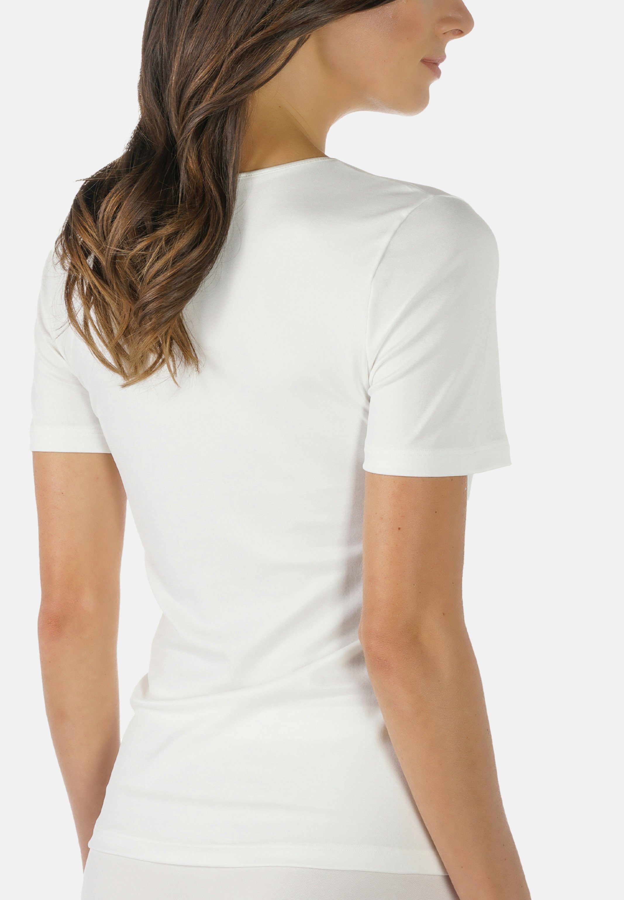 störende Unterhemd Kurzarm / Seitennähte Unterhemd Ohne Emotion Champagner Shirt Mey (1-St) -
