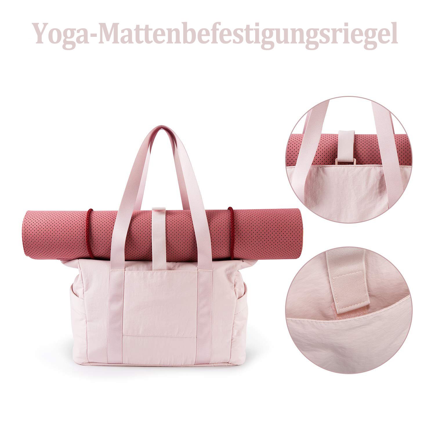 Coonoor Reisetasche Reißverschluss-Handtasche, Schultertasche, Reisetasche, Sporttasche, Damen Freizeitbag, geeignet für Arbeit, Schule und Einkaufen – Bild 3 von 5