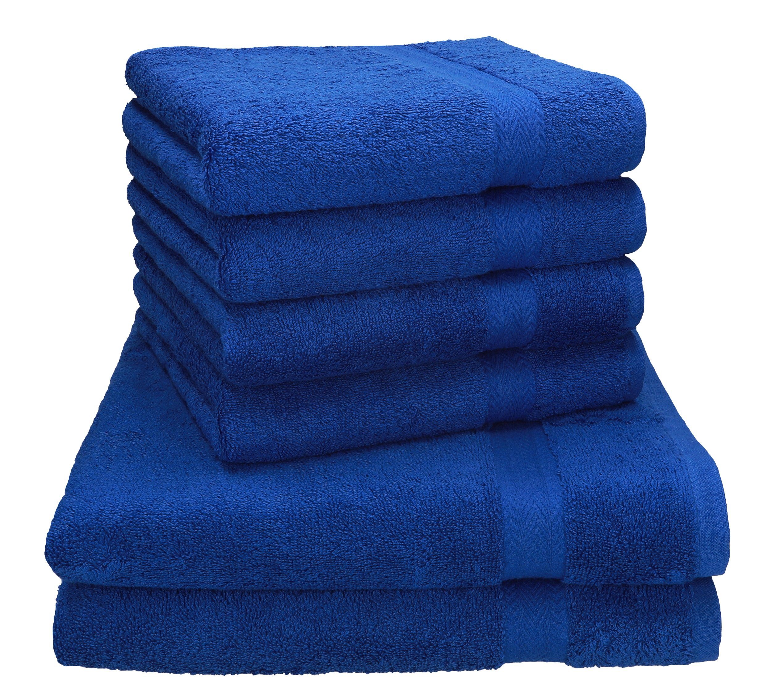 Betz Handtuch Set Betz PREMIUM Handtuch-Set -6 teiliges Handtücher-Set-100% Baumwolle, 100% Baumwolle, (6-tlg) royalblau