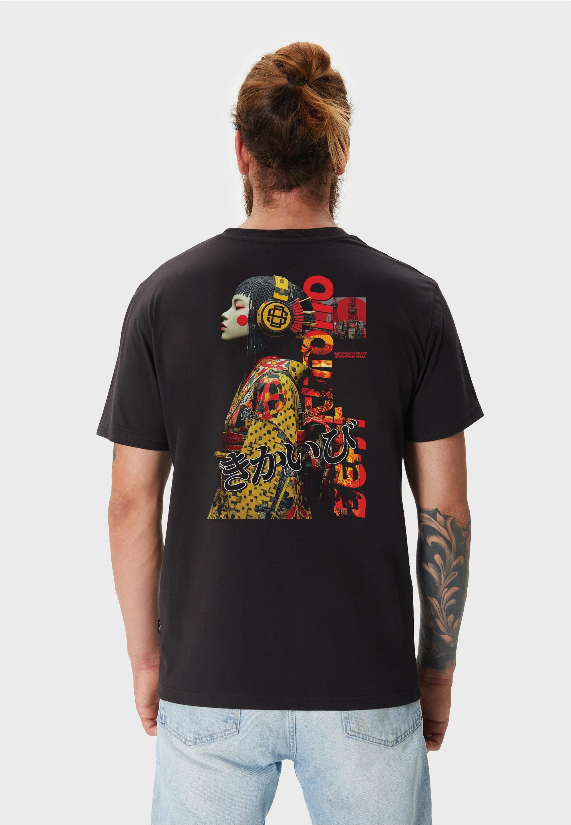 Oldskull T-Shirt Asian Kimono Beat mit fernöstlichem Motiv