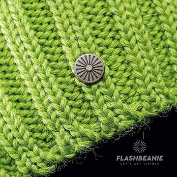 RUBBERNECK Beanie Flash Beanie Wollmütze für Damen, Sport und Freizeit aus reflektierender Wolle mit Innenfleece, One Size, Damen und Herren