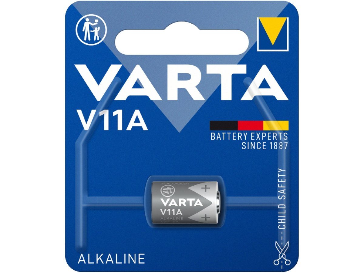 VARTA V11A 6V passend für Handsender HSE 2 HSE2 40,685 MHz Batterie, (6 V), universell einsetzbar, nicht wiederaufladbar