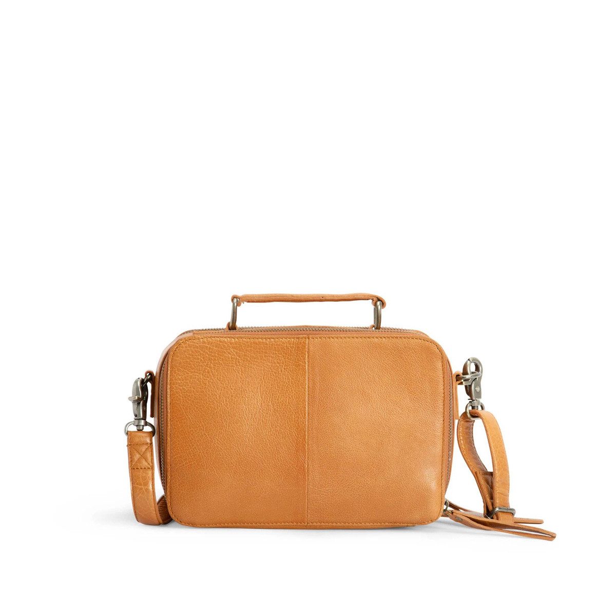 Handtasche Lederorganizer mit Henkel und Schultergurt Lilly Whisky
