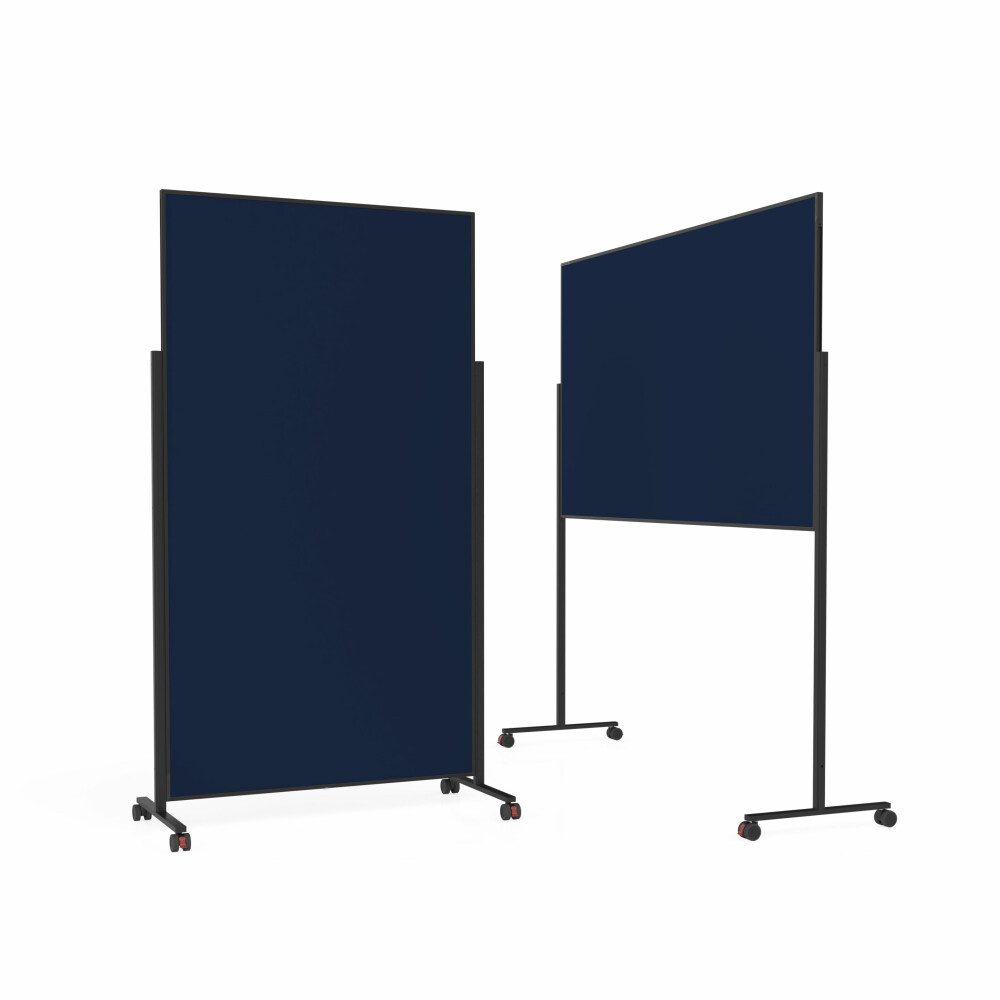 Anzeigetafel Design-Moderationstafel für Präsentationen - 100x180cm - Dunkelblau