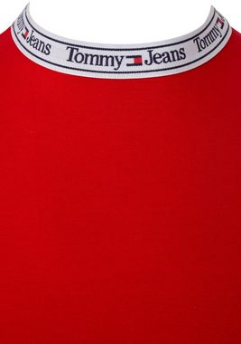 Tommy Jeans Jerseykleid TJW LS LOGO BODYCON DRESS mit Tommy Jeans Logoschriftzügen & Seitenschlitz