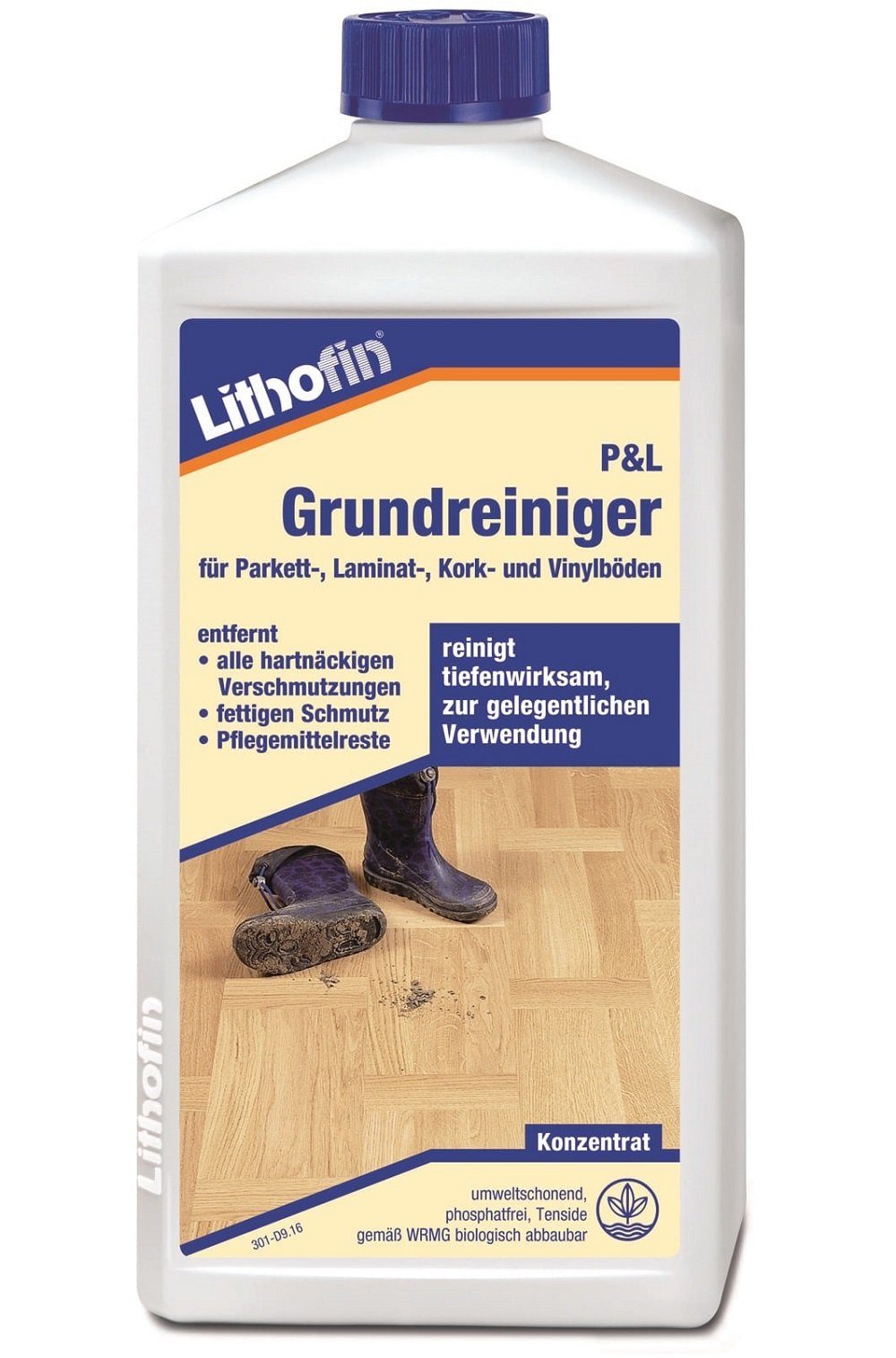 Lithofin LITHOFIN Parkett- und Laminat Grundreiniger für Parkett, Laminat und Naturstein-Reiniger | Steinreiniger