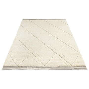 Teppich Hochflor Teppich ColIn-Creme, MINT RUGS, rechteckig, Höhe: 22 mm