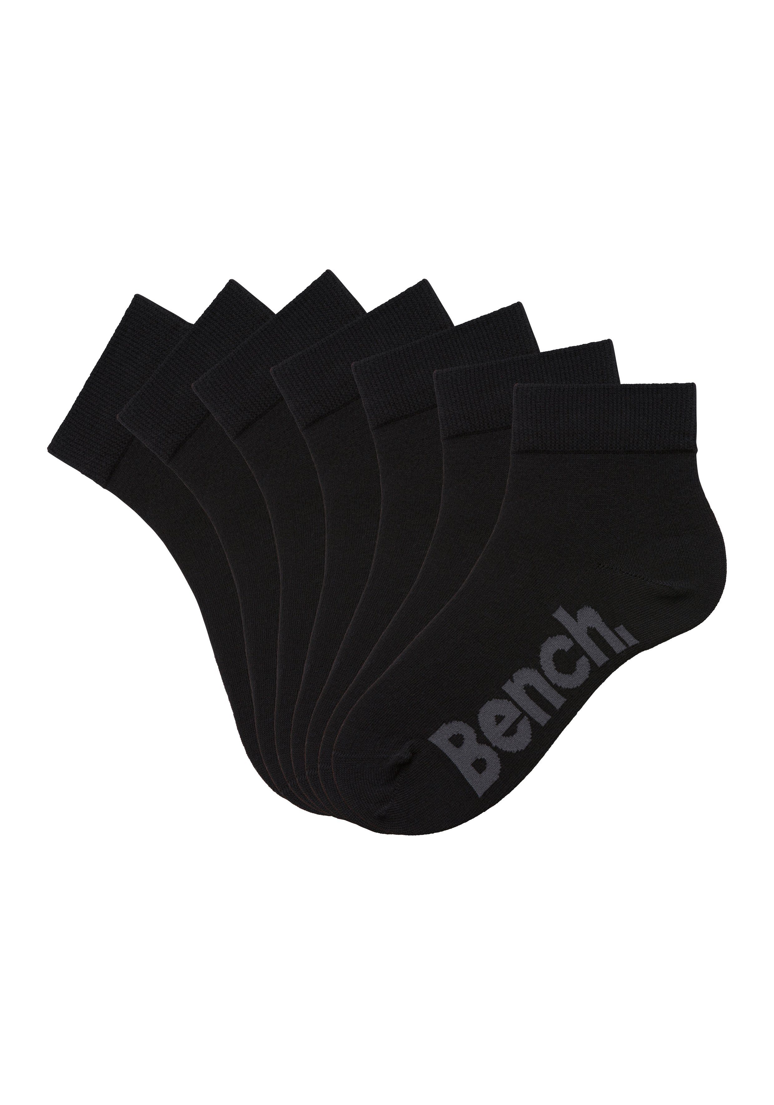 Bench. Kurzsocken Herren Kurzsocken, Halbhohe Basic Socken (Federtasche, 7-Paar, mit Geschenkbox) in ansprechendem Mäppchen mit Reißverschluss