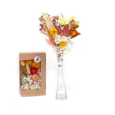 Trockenblume Box mit getrockneten Blumen - Zufälliger Mix, Kunstharz.Art