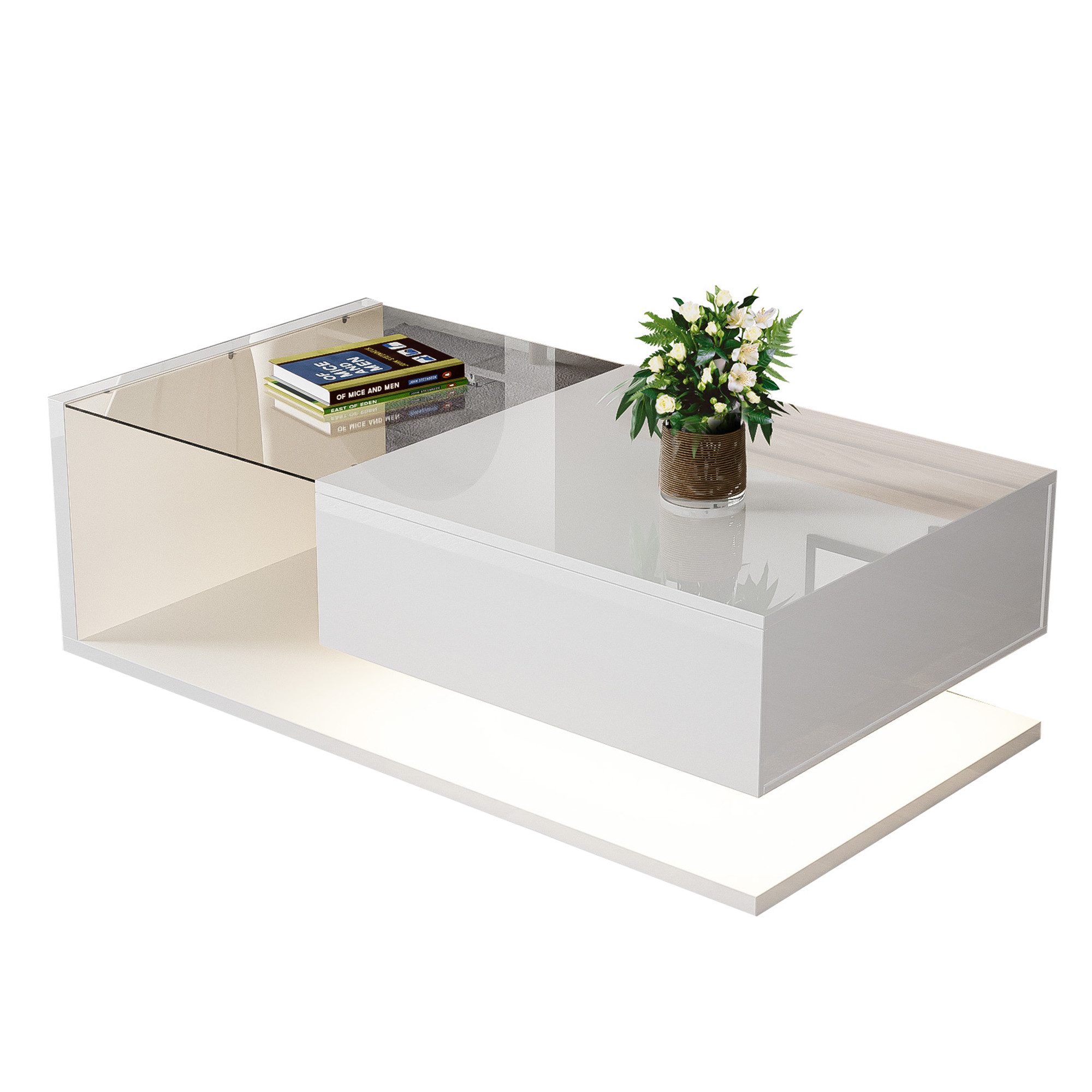 OKWISH Couchtisch Beistelltische (Wohnzimmertisch, 1-St., 105*55*32,5cm), günstig online kaufen