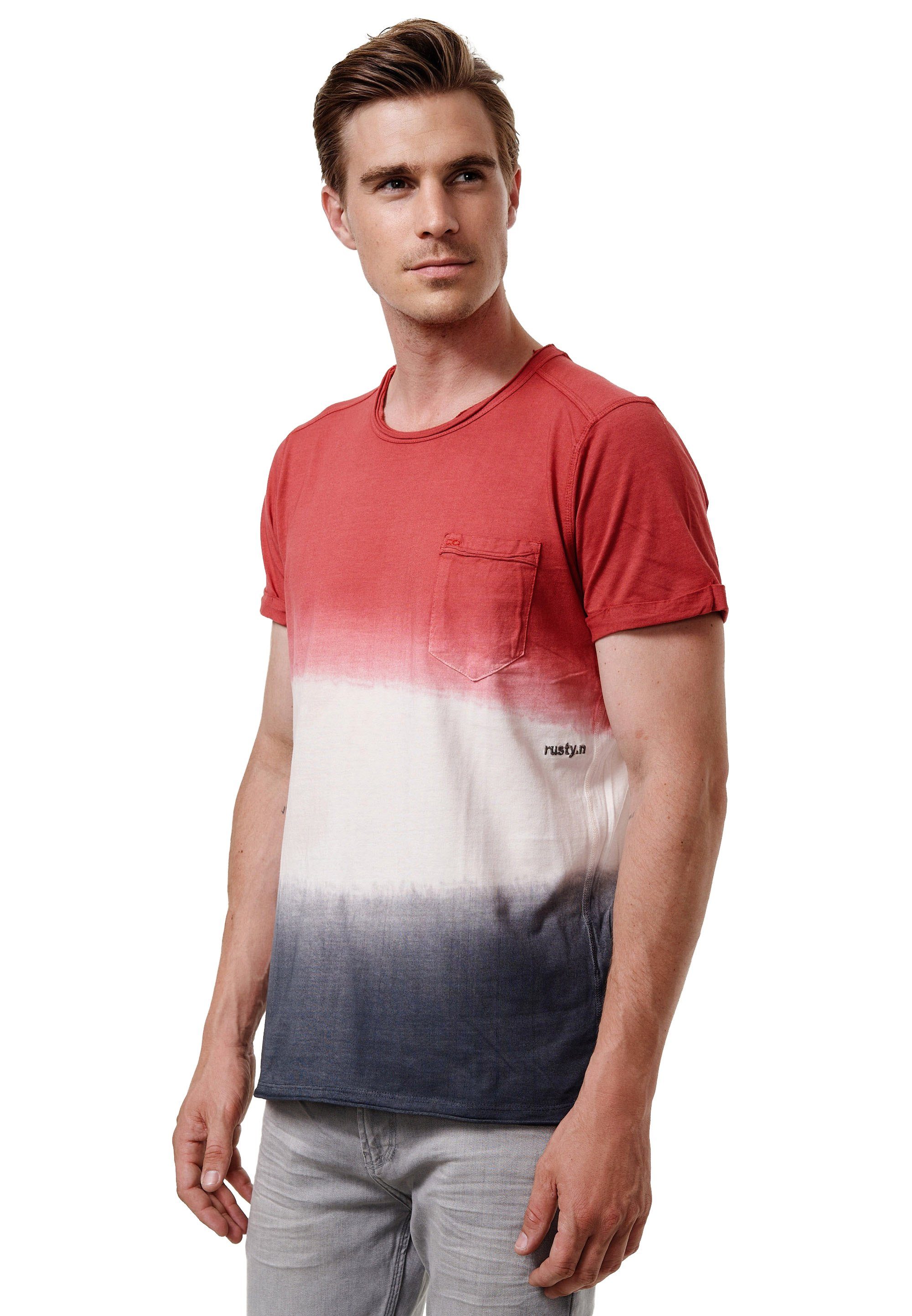 toller Neal Used-Optik T-Shirt in Rusty