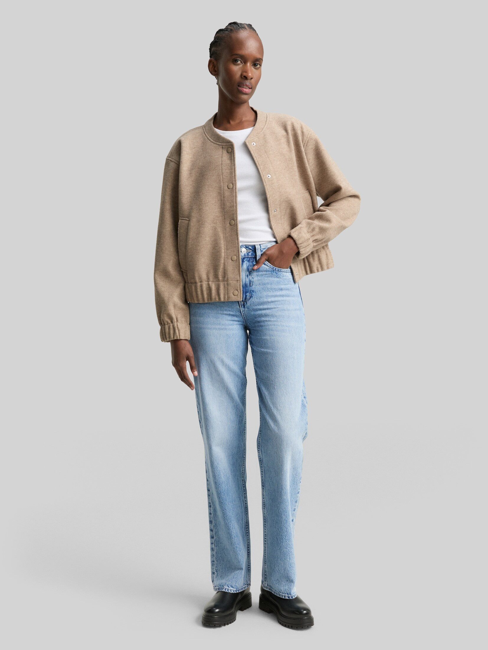 TOM TAILOR Denim Straight-Jeans Jeanshosen TTELIN STRAIGHT Jeans