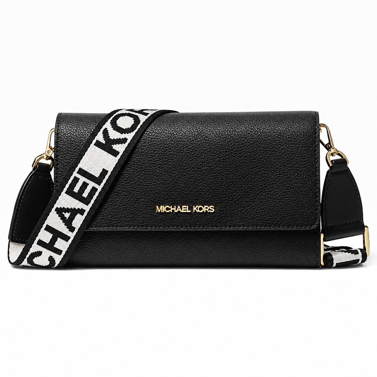 MICHAEL KORS Umhängetasche Michael Kors Umhängetasche Jet Set Large aus Leder Schwarz