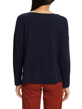 Esprit Langarmshirt Longsleeve aus Baumwolle (1-tlg)