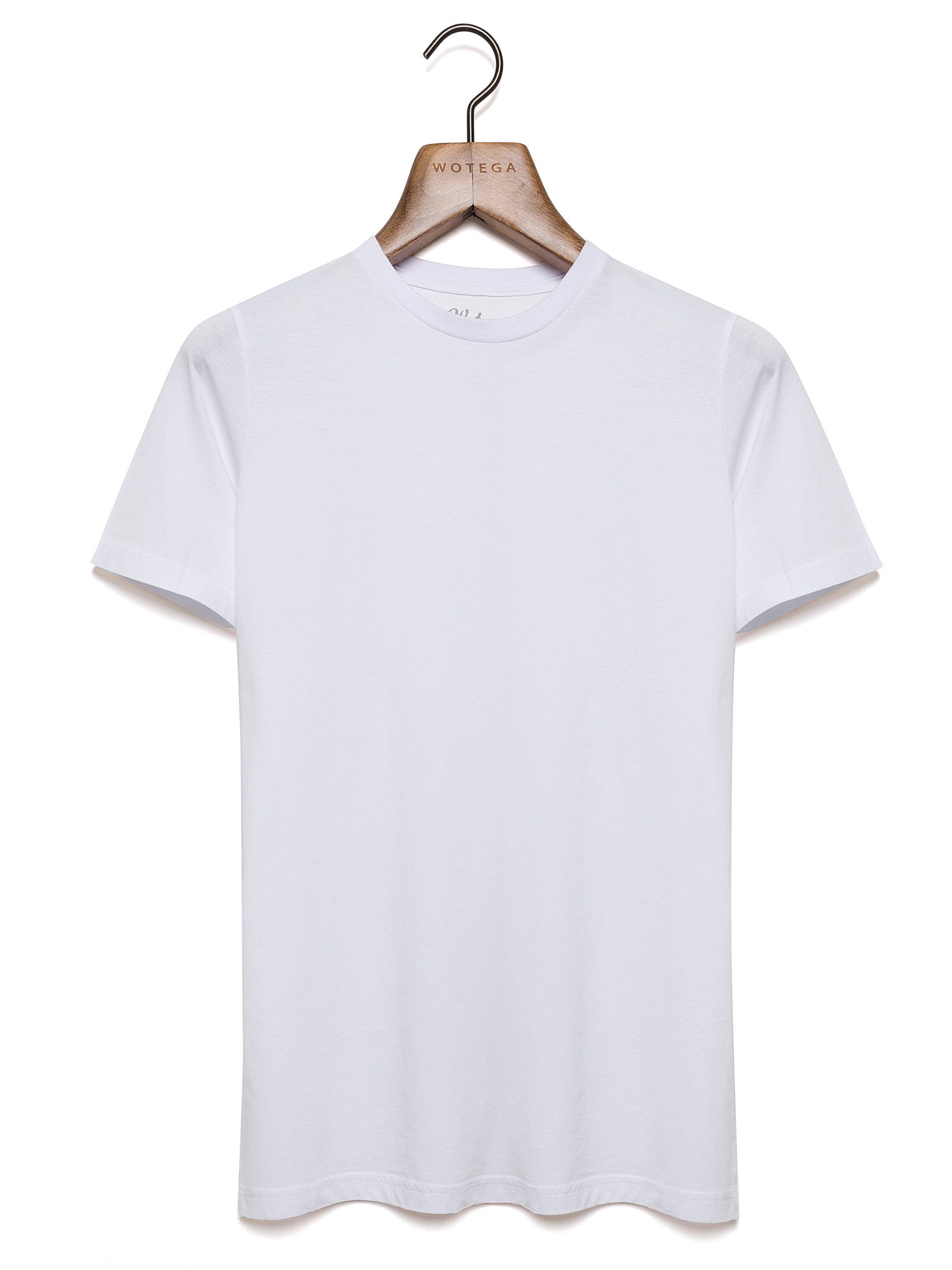 white Crew (Set) Rundhalsshirt T-Shirt 114001) (brilliant WOTEGA Neck Tee modernes Basic Alton Weiß