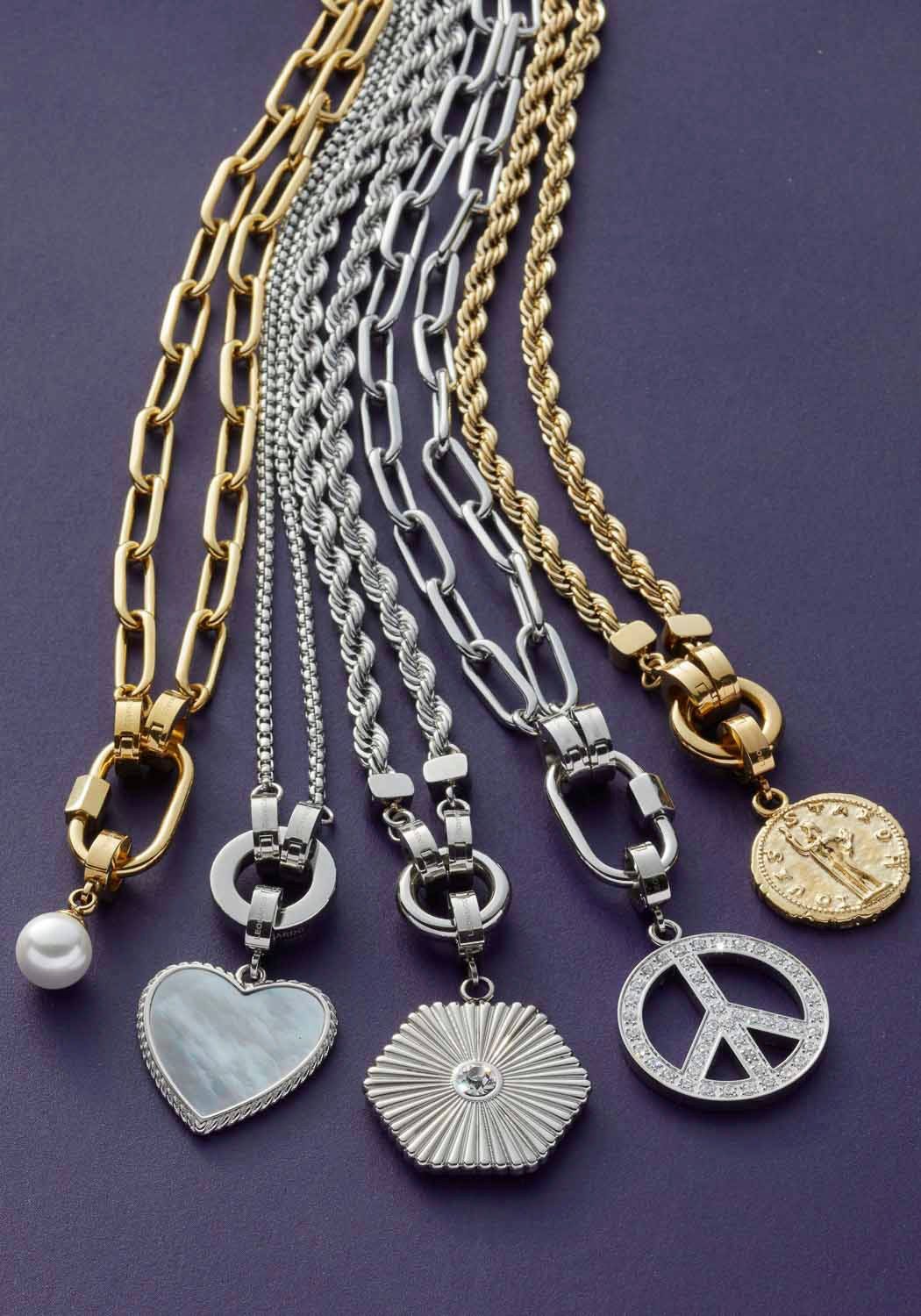 LEONARDO Charm-Einhänger Anhänger Coco Clip&Mix, mit Perle (imitiert)