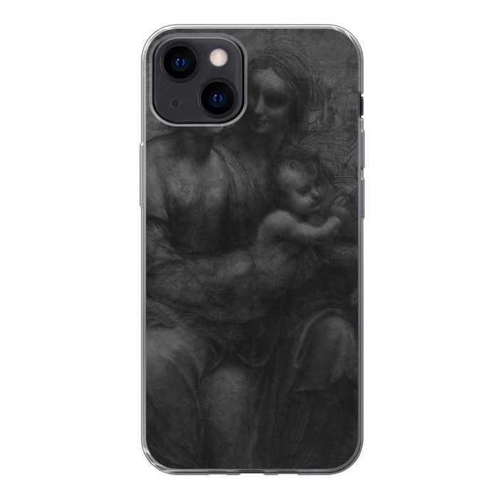 MuchoWow Handyhülle Maria mit Kind und die Heilige Anna - Leonardo da Vinci Handyhülle Apple iPhone 13 Smartphone-Bumper Print Handy