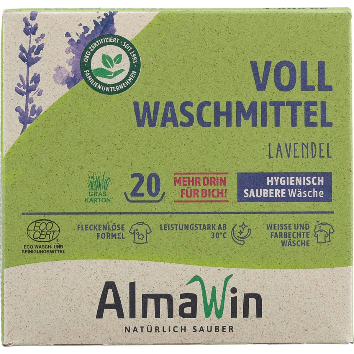 AlmaWin Vollwaschmittel Pulver 1.08 kg Vollwaschmittel