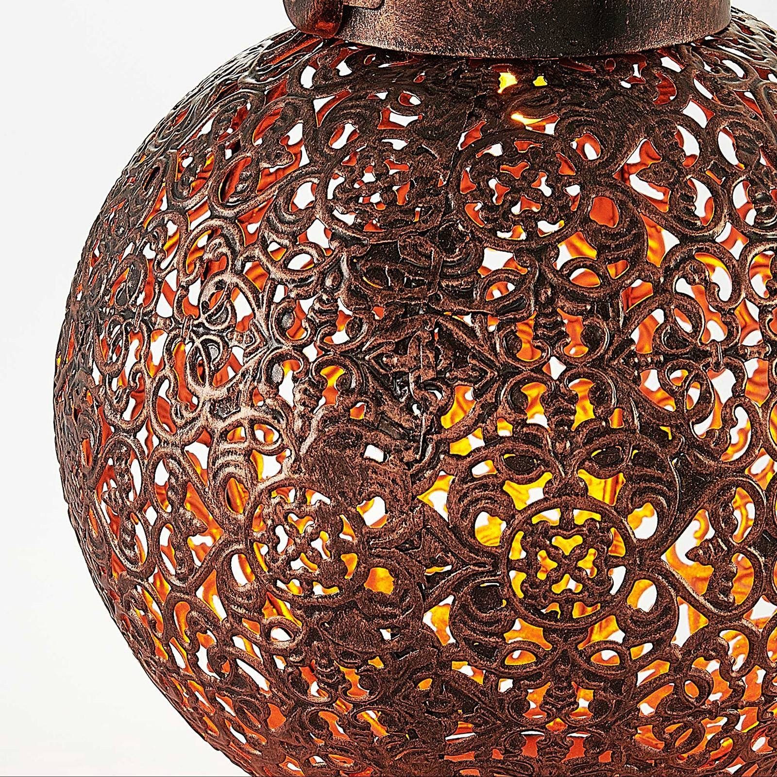 Orientalisch, antik, verbaut, Kupfer Dunjaris, Metall, 1 LED-Leuchtmittel Dekolicht / Marokkanisch Kunststoff, fest Lindby